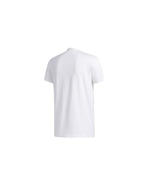 Adidas Blue Basketball Cartoon Printing Short Sleeve for men