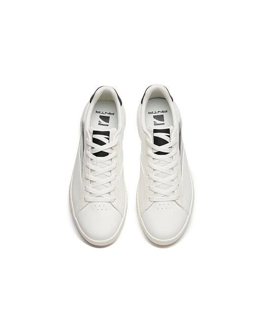 Anta White Skateboarding Series Sneakers for men