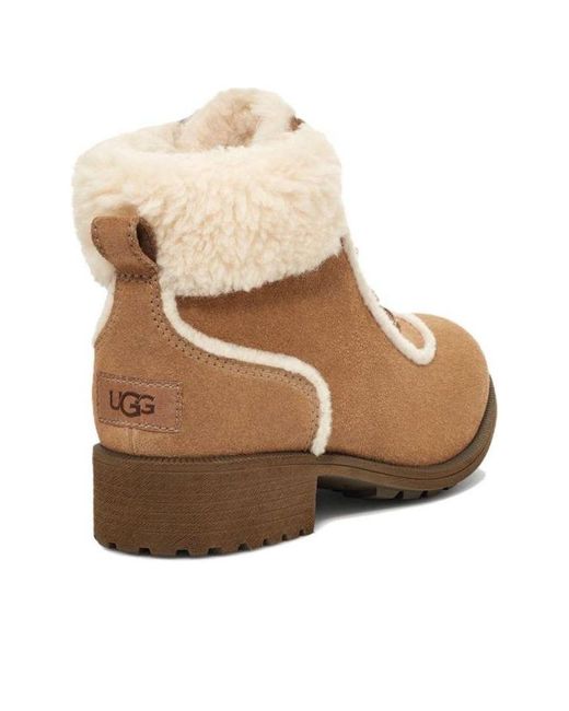 Ugg Brown (Wmns) Bodie Fur Lace Boot 'Chestnut'