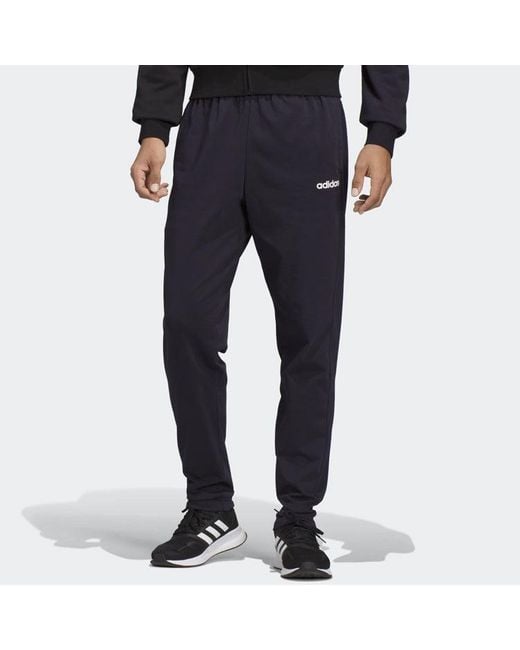 Adidas Blue Plain Track Pants for men