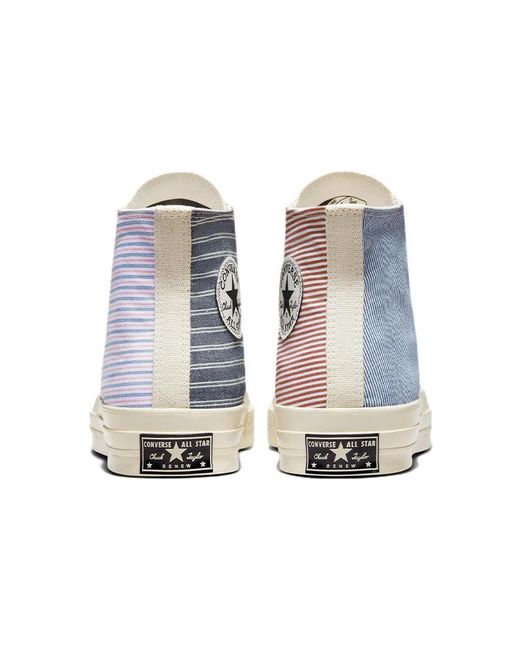 Converse Blue Chuck 70 High 'Multi-Color Retro Stripes' for men