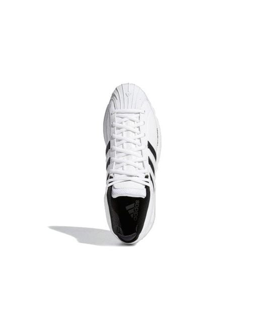 Adidas White Pro Model 2G Low for men