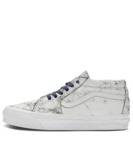 Vans White Og Sk8-Mid Lx 'Distress' for men