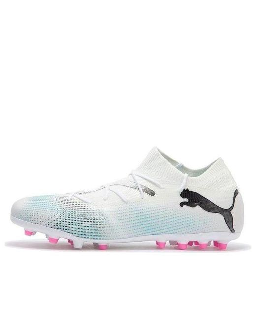 PUMA White Future 7 Match Mg Cleats for men