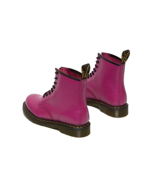 Dr. Martens Purple Dr.Martens 1460 Smooth Leather Lace Up Boots