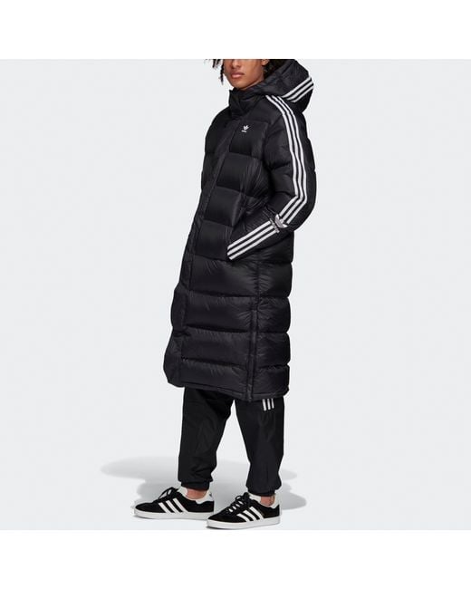 Adidas Black Originals Long Down Jacket Fl0007 for men