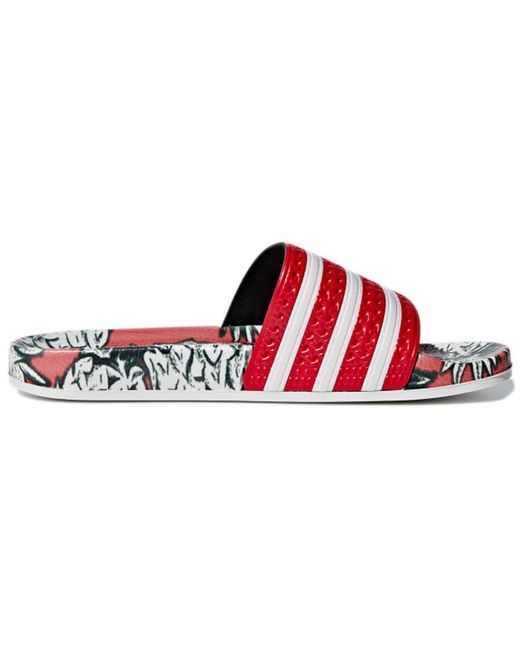 Adidas Red (Wmns) Adilette Slides 'Scarlet'