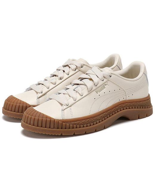 PUMA White (Wmns) Utility Leather Smoke'