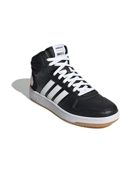 Adidas Black Hoops 2.0 Mid for men