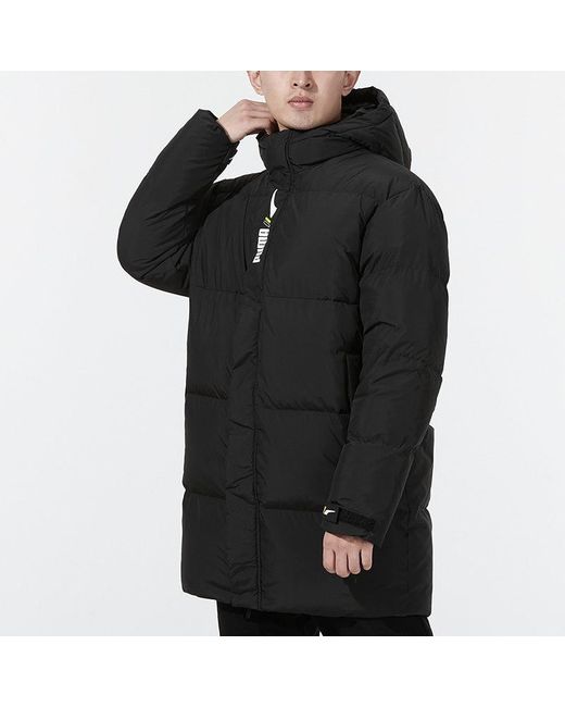 PUMA Black Windproof Down Warm Jacket for men