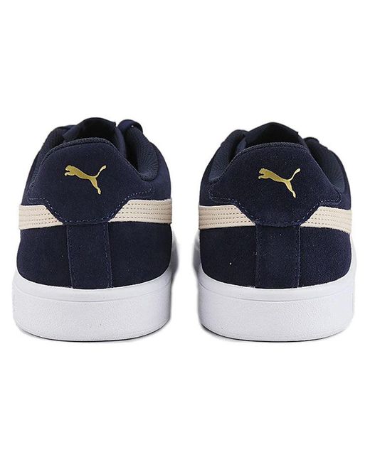 PUMA Blue Smash V2 Retro Casual Skateboarding Shoes Deep for men