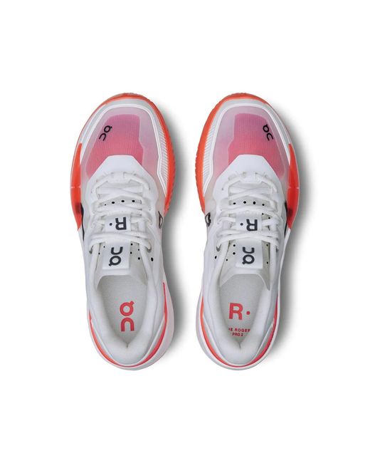 On Shoes White (Wmns) The Roger Pro 2 Clay Flame'