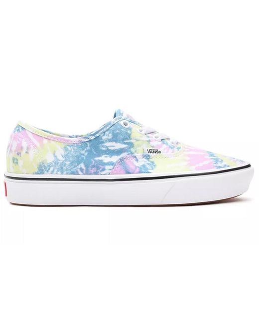 Vans Blue Authentic Comfycush 'Tie-Dye' for men