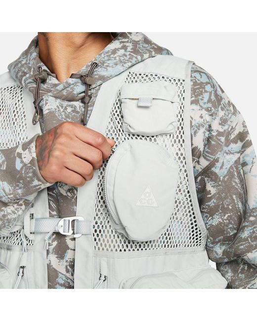 Nike Gray Acg Buttles Vest 'Light' for men