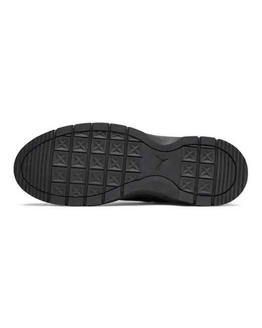 PUMA Black (Wmns) Utility Leather Sneakers
