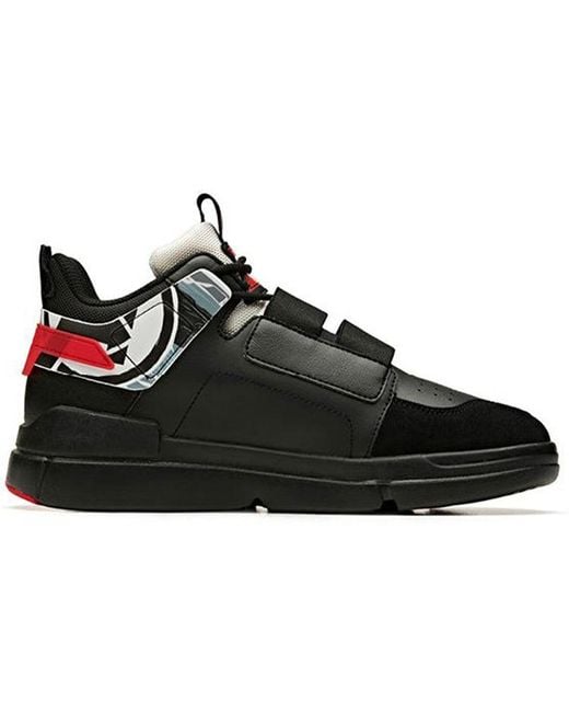 Anta Black X Marvel Running Shoes Widow' for men