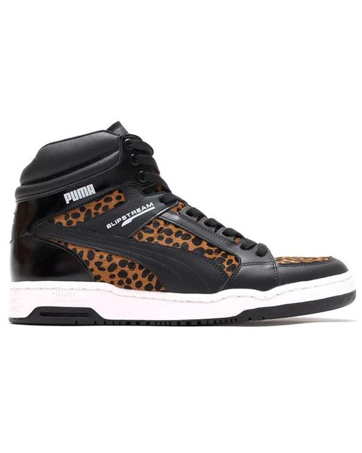 PUMA Black Slipstream Mid Mij Leopard Atm for men