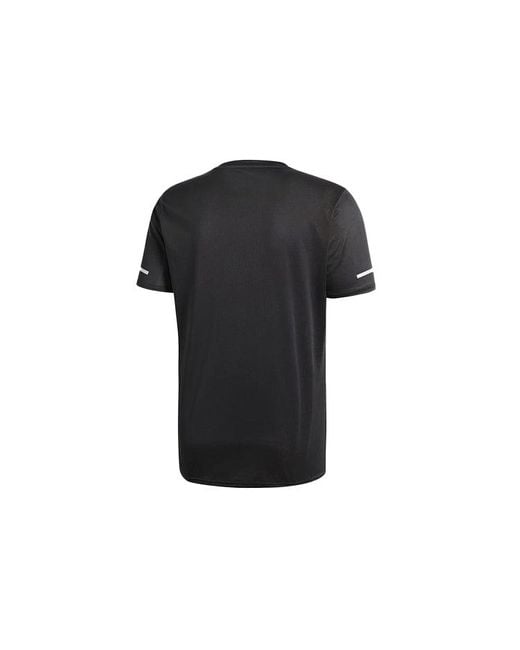 Adidas Black Run Tee M Cg Running Sports Round Neck Short Sleeve for men