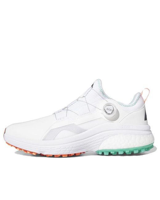 Adidas White Solarmotion Boa Golf Shoes 'Cloud Court' for men