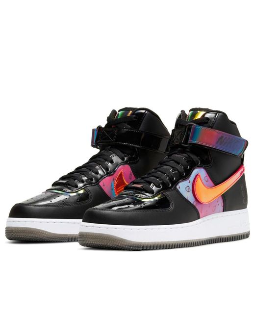 Nike Blue Air Force 1 High 07 Lv8 Bright Crimson' for men