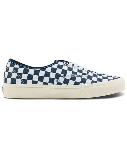 Vans Blue Authentic Classics Checkered' for men