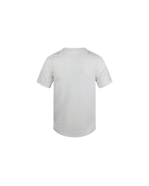 Nike Gray Dri-Fit Rise 365 A.I.R Artist Pattern Running Short Sleeve T-Shirt for men