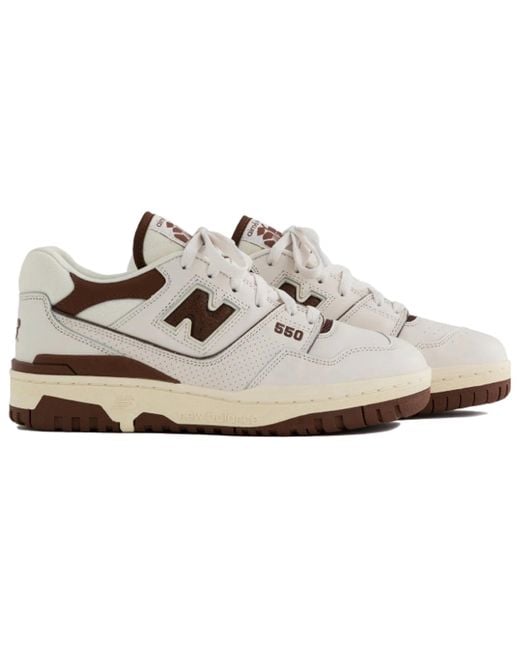 New Balance White 550 Aime Leon Dore Brown
