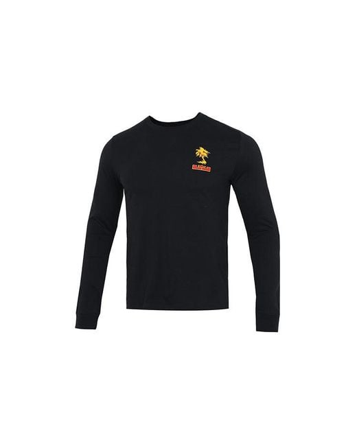 Nike Blue Lebron Sfg Basketball Sports Printing Round Neck Long Sleeves T-Shirt for men