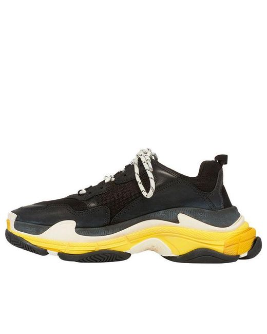 Balenciaga Yellow Triple S Sneaker for men