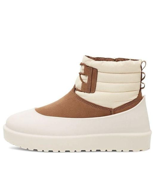 Ugg Natural Classic Mini Lace-Up Weather Boot 'Chestnut Whitecap' for men
