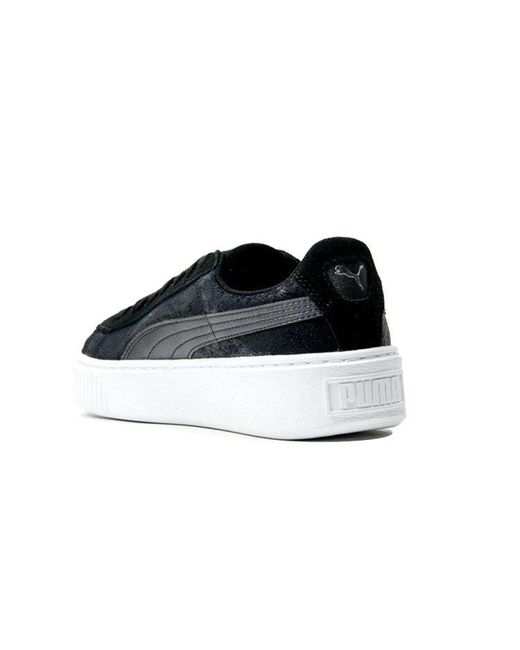 PUMA Black (Wmns) Suede Platform Safari