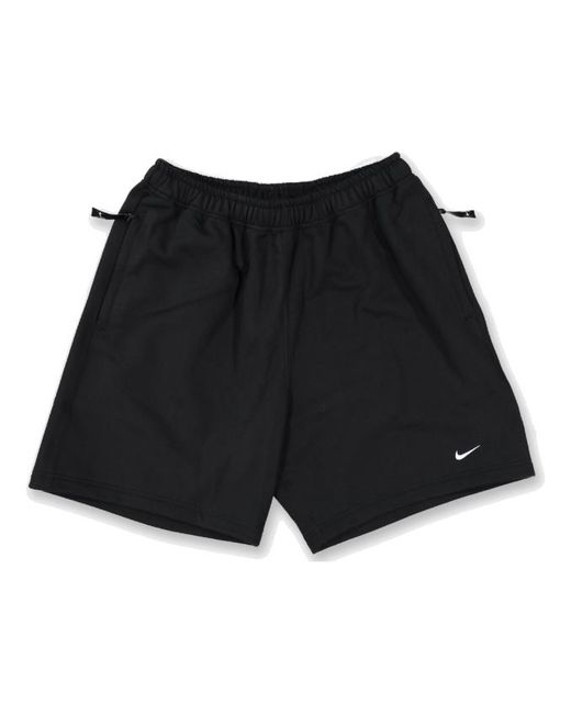 Nike Black Solo Swoosh French Terry Shorts for men