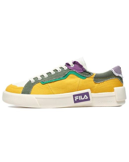 Fila Yellow Pop Skate Shoes for men