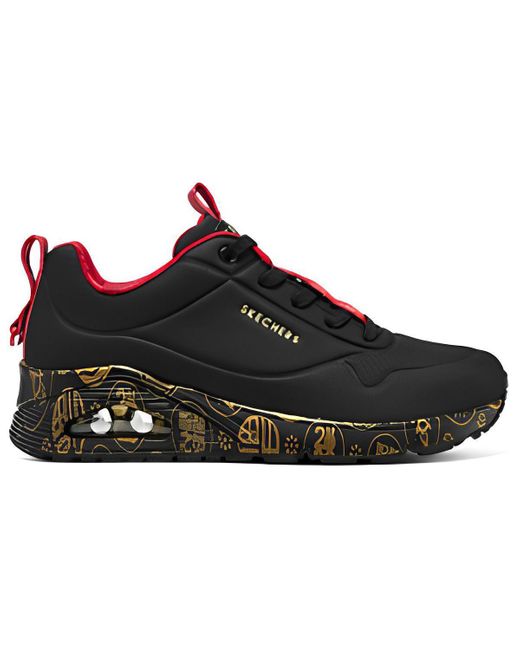 Skechers Black (Wmns) 2023 Year Of The Rabbit Uno Celebrat-Airy Athletic Sneakers