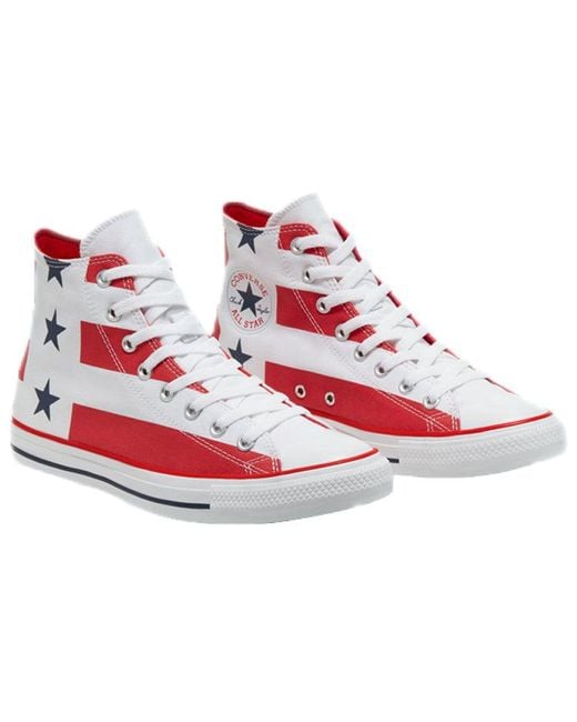 Converse Red Chuck Taylor All Star High 'Stars & Stripes' for men