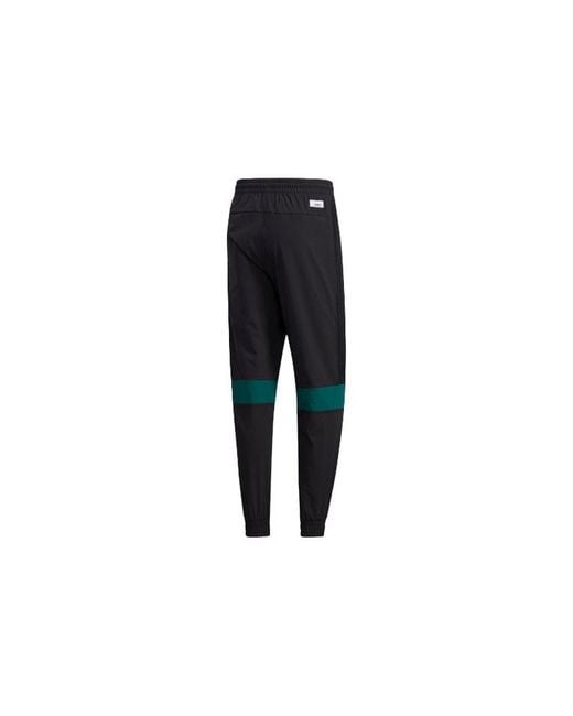 Adidas Black Neo Ss Tcns Tp 2 Colorblock Bundle Feet Casual Loose Sports Long Pants for men