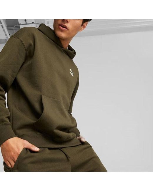 PUMA Relaxed Hoodie 'Olivegreen' for men