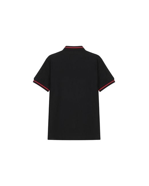 Burberry Black Short Sleeves Polo Shirt for men