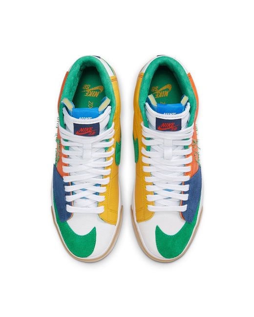 Nike Blue Zoom Blazer Mid Edge Sb 'Multi-Color' for men