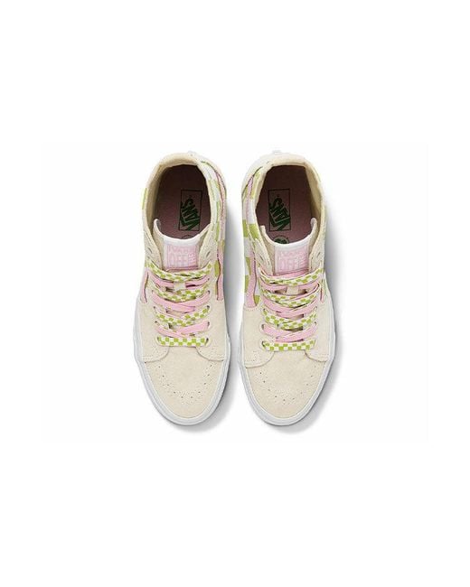 Vans White Emma Mulholland On Holiday X Sk8-Hi Tapered 'Whimsical Checkerboard' for men