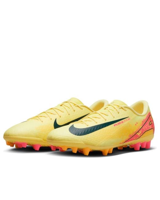 Nike Yellow X Kylian Mbappe Mercurial Vapor 16 Academy Ag 'Light Laser' for men