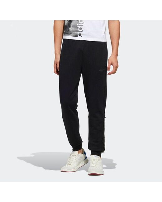 Adidas Black Neo Casual Breathable Bundle Feet Sports Long Pants for men