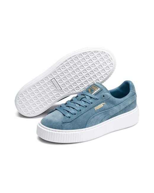 PUMA Blue (Wmns) Suede Platform