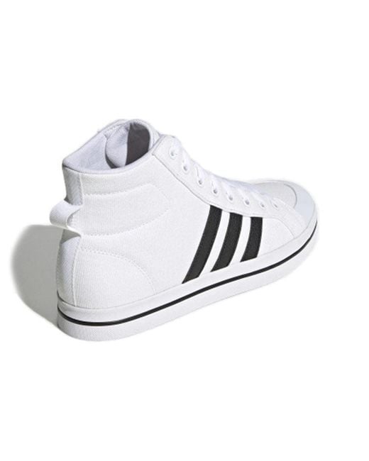 Adidas White Neo Bravada Mid for men