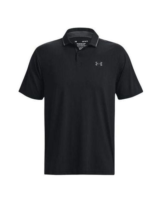 Under Armour Black Iso Chill Logo Polo Shirt for men