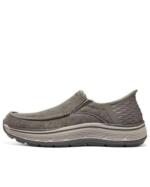 Skechers Gray Remaxed-Fenick Slip-Ins for men