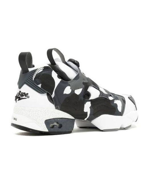 Reebok White X A Bathing Ape X Mita Instapump Fury Camo' for men