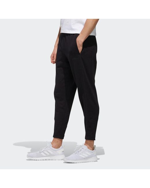 Adidas Black Neo Logo Casual Sports Pants for men