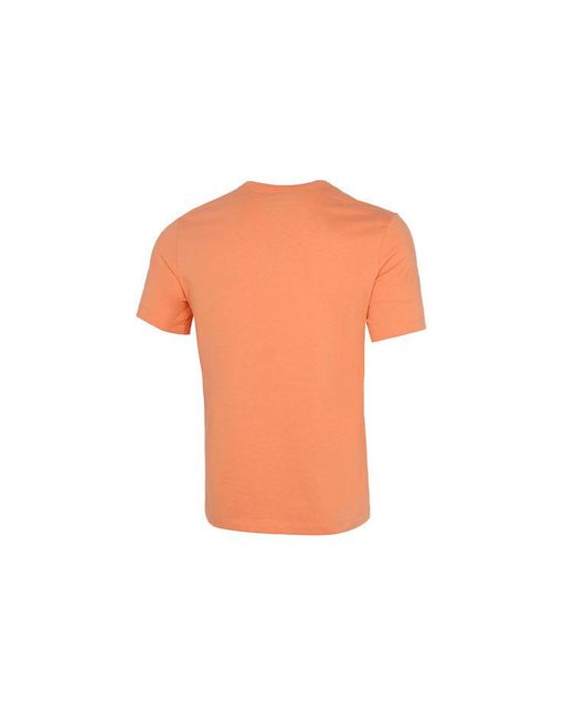 Nike Orange Burst Crack Basketball Sports Short Sleeve T-Shirt for men