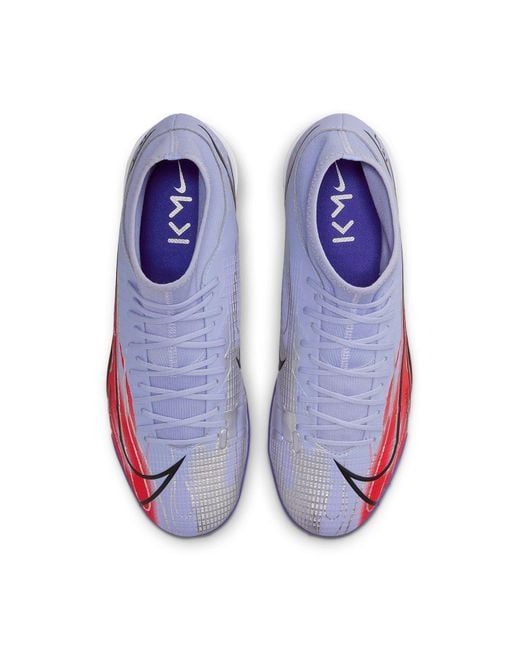 Nike Blue Kylian Mbappe X Mercurial Superfly 8 Academy Tf 'Flames' for men